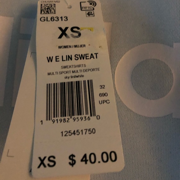 NWTO Adidas sweatshirt - Picture 4 of 6